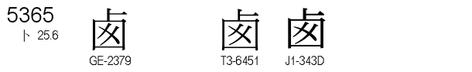 U+5365